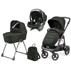 Коляска для новорожденных 4 в 1 Peg Perego Veloce TC Belvedere Lounge Green