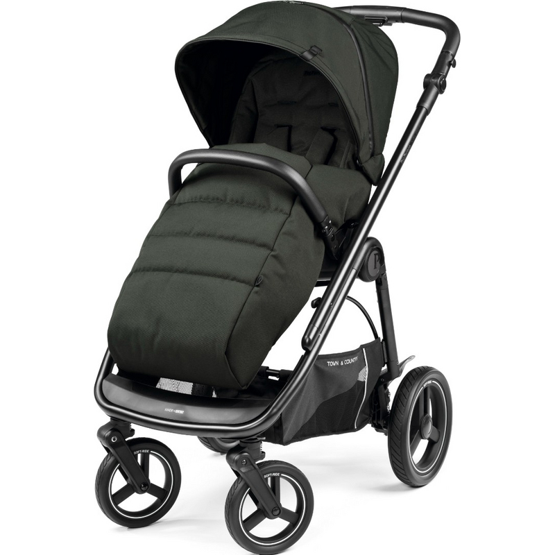 Коляска для новорожденных 4 в 1 Peg Perego Veloce TC Belvedere Lounge Green