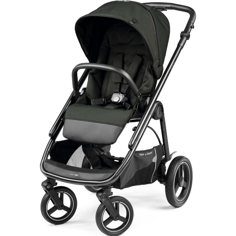 Коляска для новорожденных 4 в 1 Peg Perego Veloce TC Belvedere Lounge Green