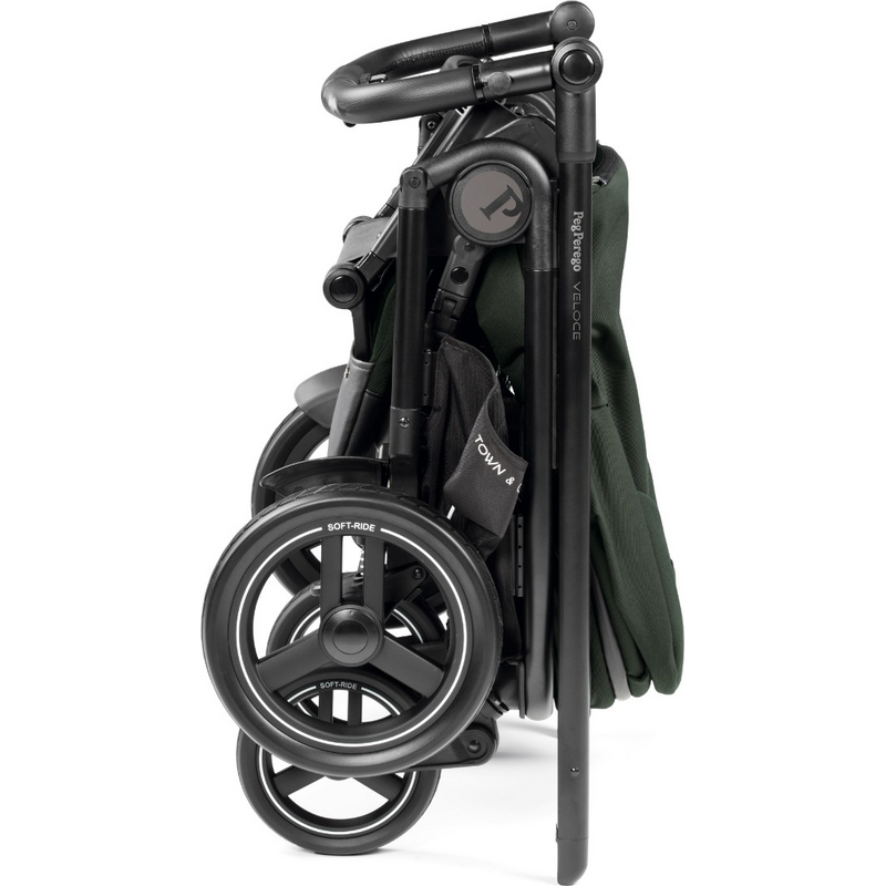 Коляска для новорожденных 4 в 1 Peg Perego Veloce TC Belvedere Lounge Green